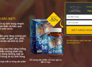 Trị Kí Sinh Trùng Hiệu Quả với DETOXHERB