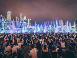 Du Lịch Singapore Khám Phá Nhạc Nước Tuyệt Đẹp tại Marina Bay Sands